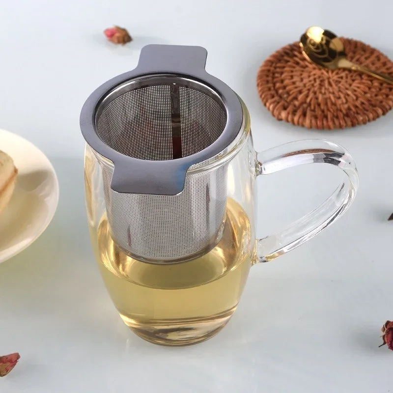 1 Pcs Stainless Steel Reusable Mesh Tea Infuser Strainer Leaf Filter Sieve Cup Parts